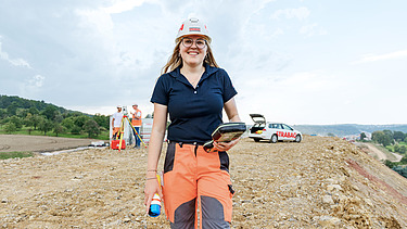 Ausbildung Vermessungstechniker:in Vermessungstechniker:in auf der Baustelle