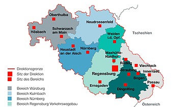 Standortkarte Bayern Nord